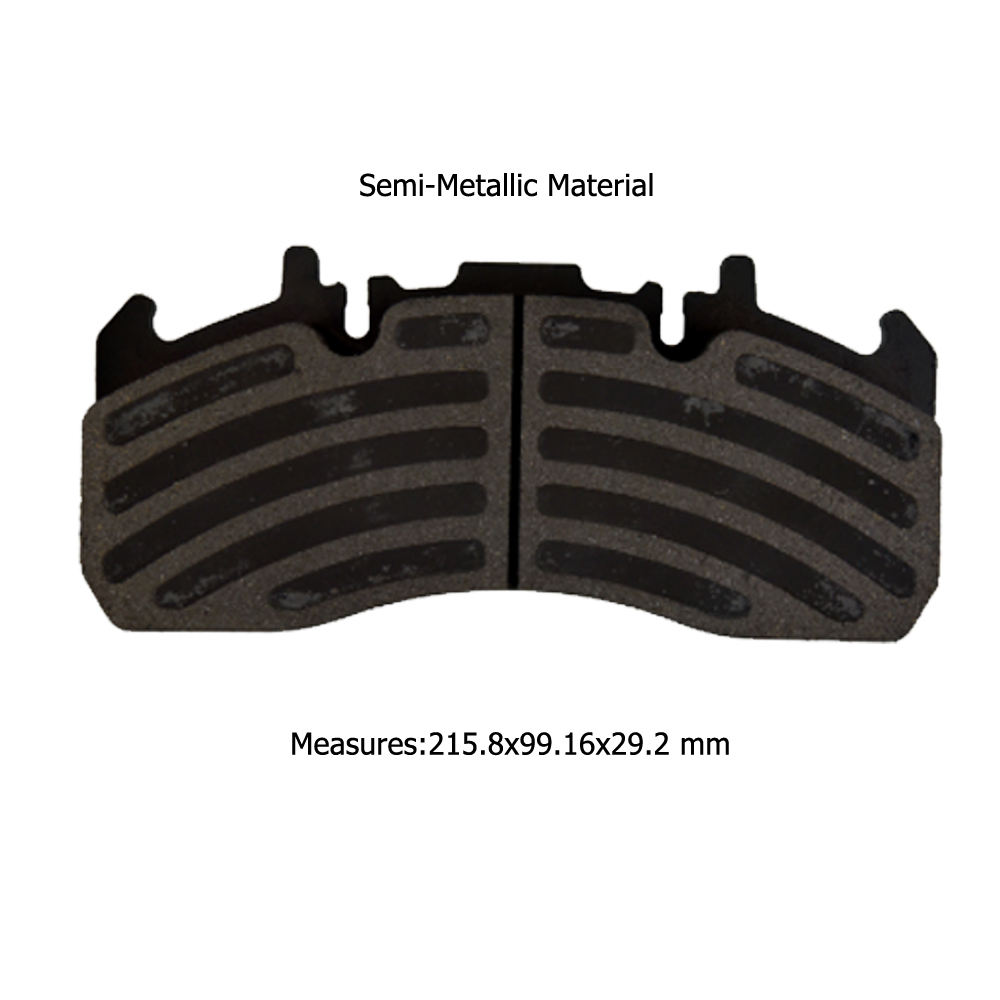 WVA 29173 Front-Rear Truck Pads for Renault D-Serie 12 13 14 P210 P240 P250 P280 01/2013-	