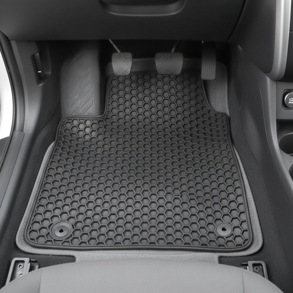 Premium Hexagonal Car Mats Set with Trunk Mat Included