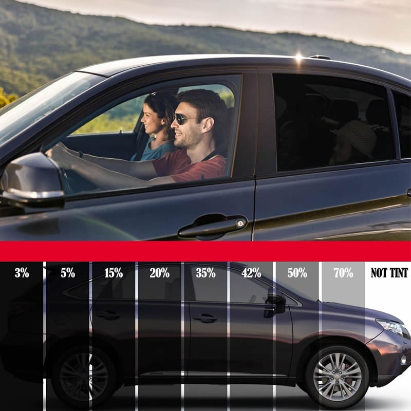 1.8mil Thickness Dyed Car Window Tint Film for Heat Insulation & UV Protection