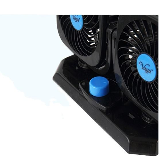 Double Head Plastic Small24V Portable Mini 12V Electric DC Cooling Car Fan