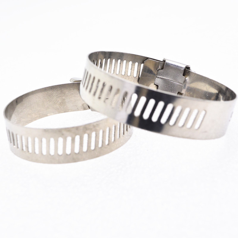 SS304 Stainless Steel American Type Hose Clamps for Diesel Engine Steel Hose Clamp Worm Drive Hose Clamp Pipe Clamp Hose Clip Clamp