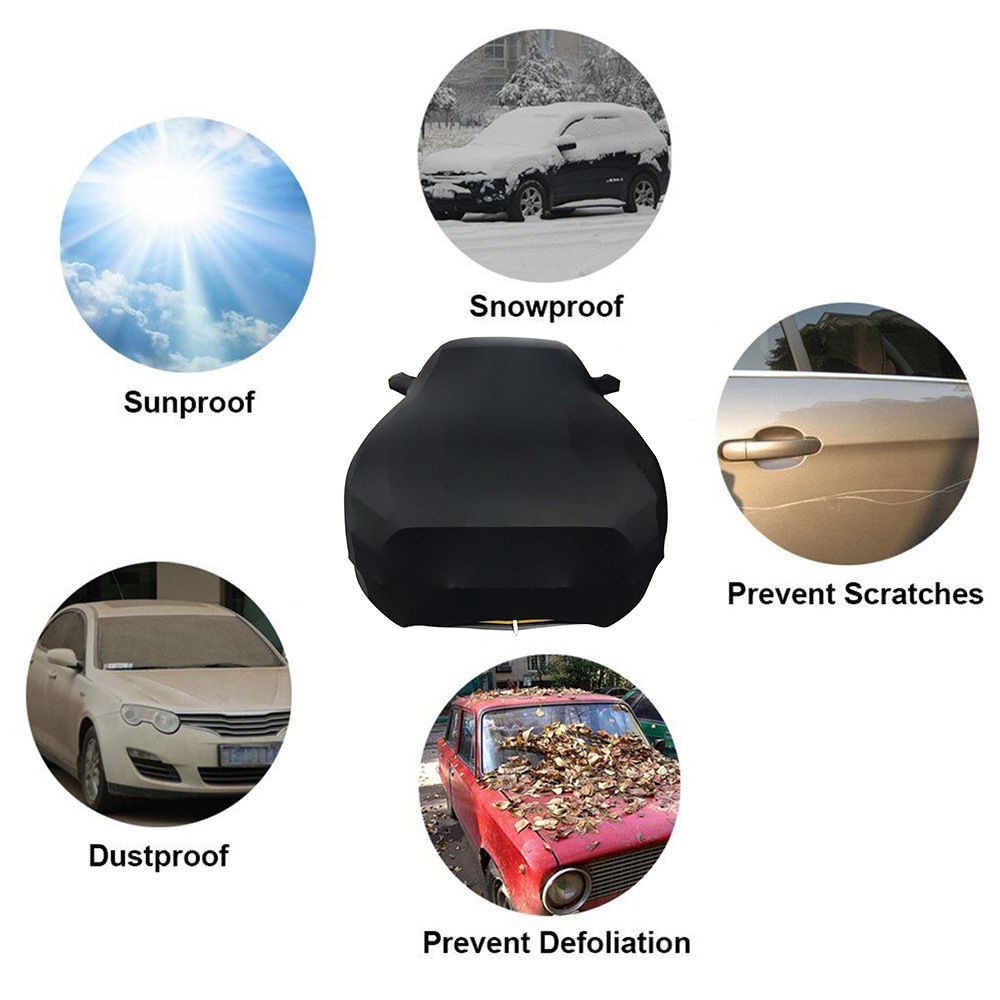 Europe Custom Logo Dust Resistant Indoor Strentch Polyester Elastic Car Cover
