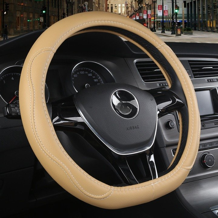 New Hot Sale Car Accessories Leather Steering Wheel Cover