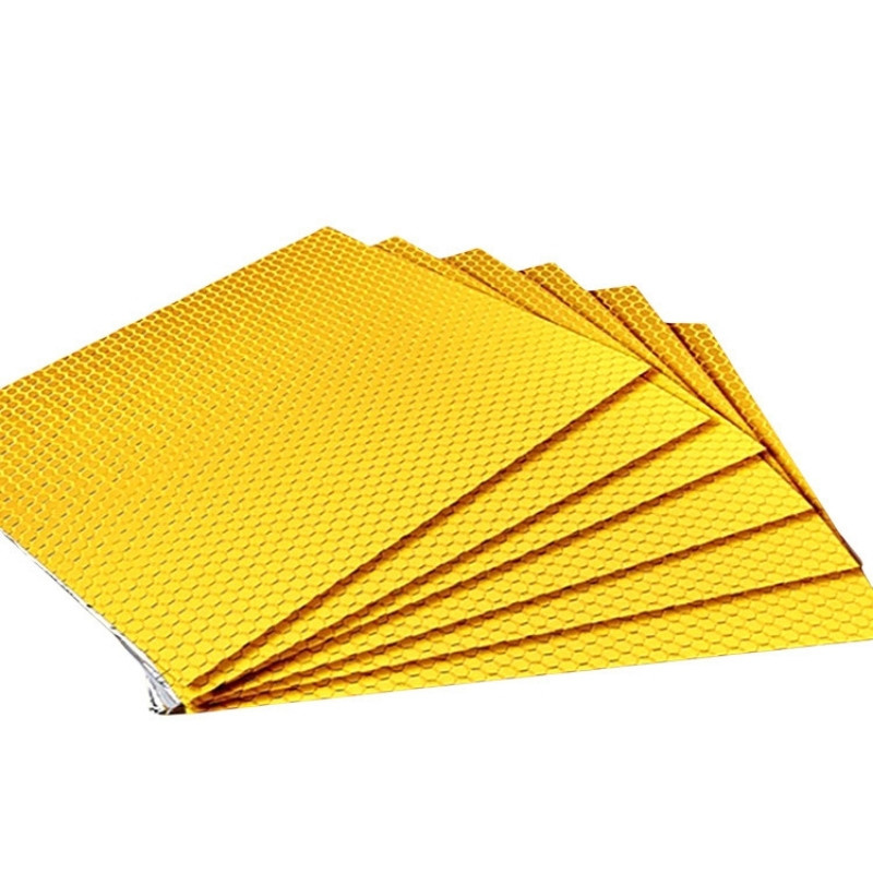 Golden Self Adhesive Aluminum Foil Butyl Rubber Insulation Soundproof Panel Damping Plate for Car