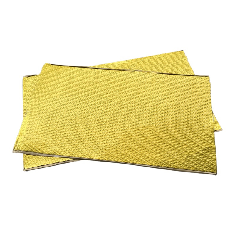 Golden Self Adhesive Aluminum Foil Butyl Rubber Insulation Soundproof Panel Damping Plate for Car