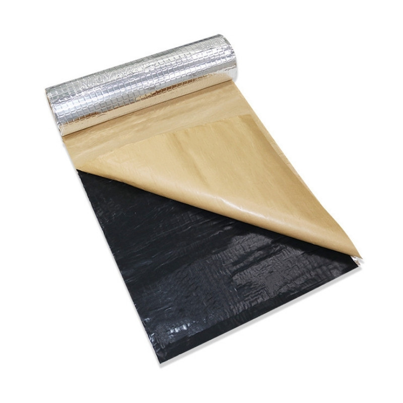 Customized Size Color Car Insulation and Silencing Mats Sewer Sound Insulation Self-Adhesive Aluminum Butyl Damping Plate