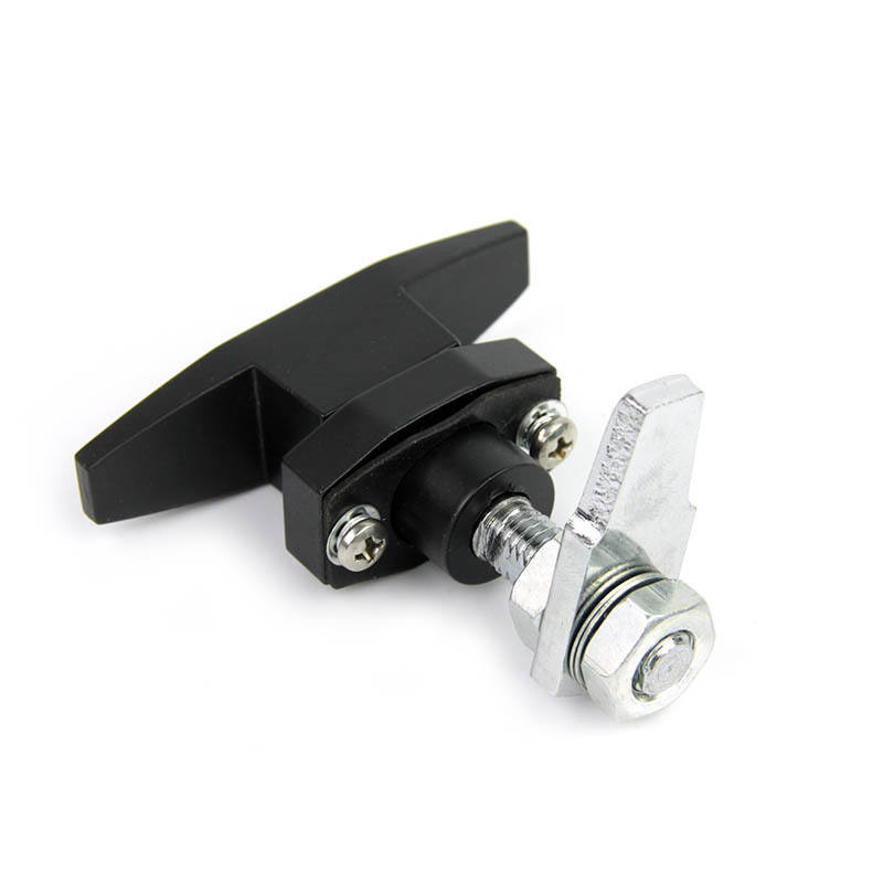 Black Car Trunk Lid Cabinet Door Swing Knob T Handle Lock	