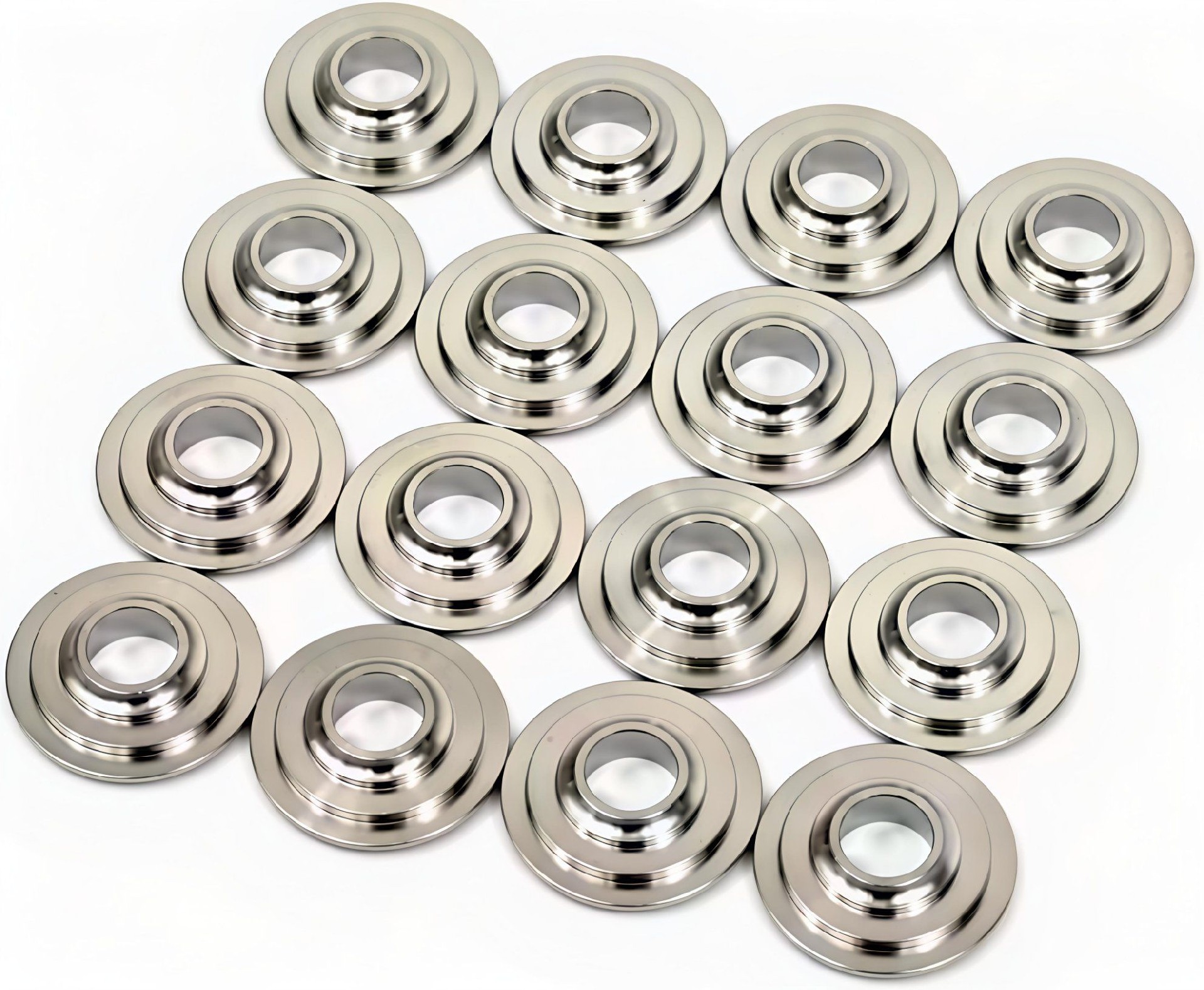 The Lighest Titanium Retainers for Valve Spring Kits Fits Most Dual Springs Made	