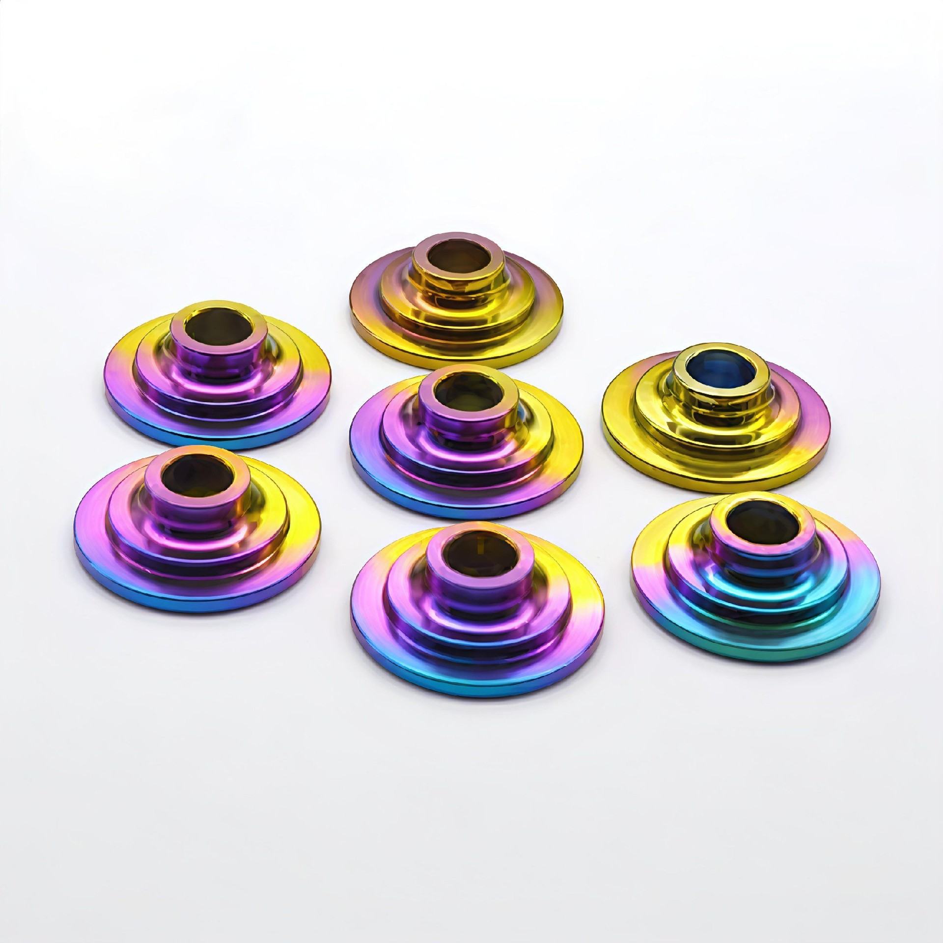 The Lighest Titanium Retainers for Valve Spring Kits Fits Most Dual Springs Made