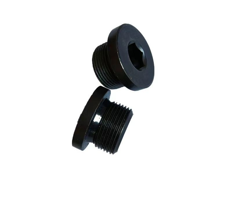 Hexagon Socket Oil Plughigh Tensile Strength Black Oxide Hexagon Socket Male Threaded Plug Screw Oil Drain Plug for Pipe Fitting