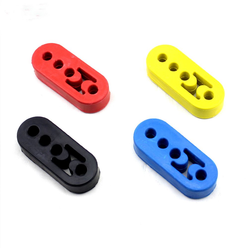 Custom Rubber Products Bespoke 4 Holes 2 Holes Universal Black Car Exhaust Muffler Rubber Hanger Tail Pipe Rubber Mount Isolator