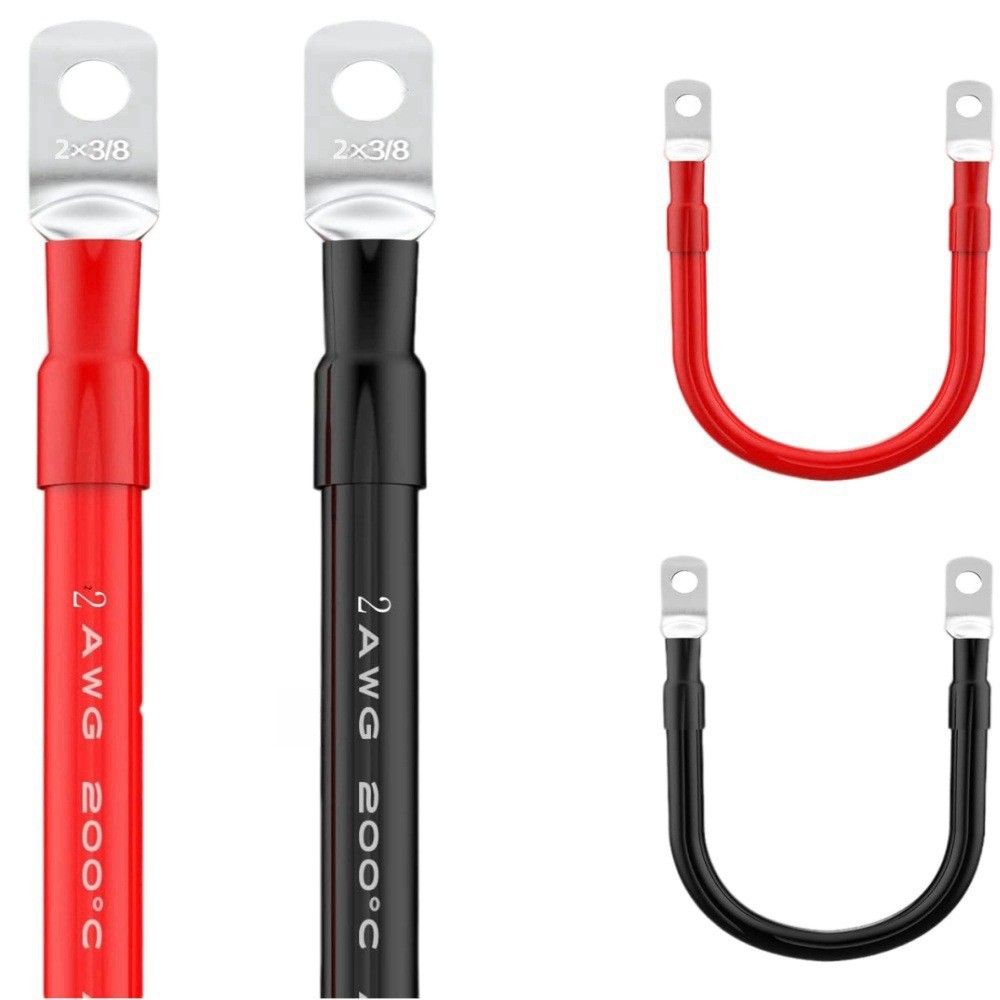 Factory Direct Custom 8AWG DC Flex Battery Connection Cable Solar Power Inverter Car Battery Terminal Connector Wire	