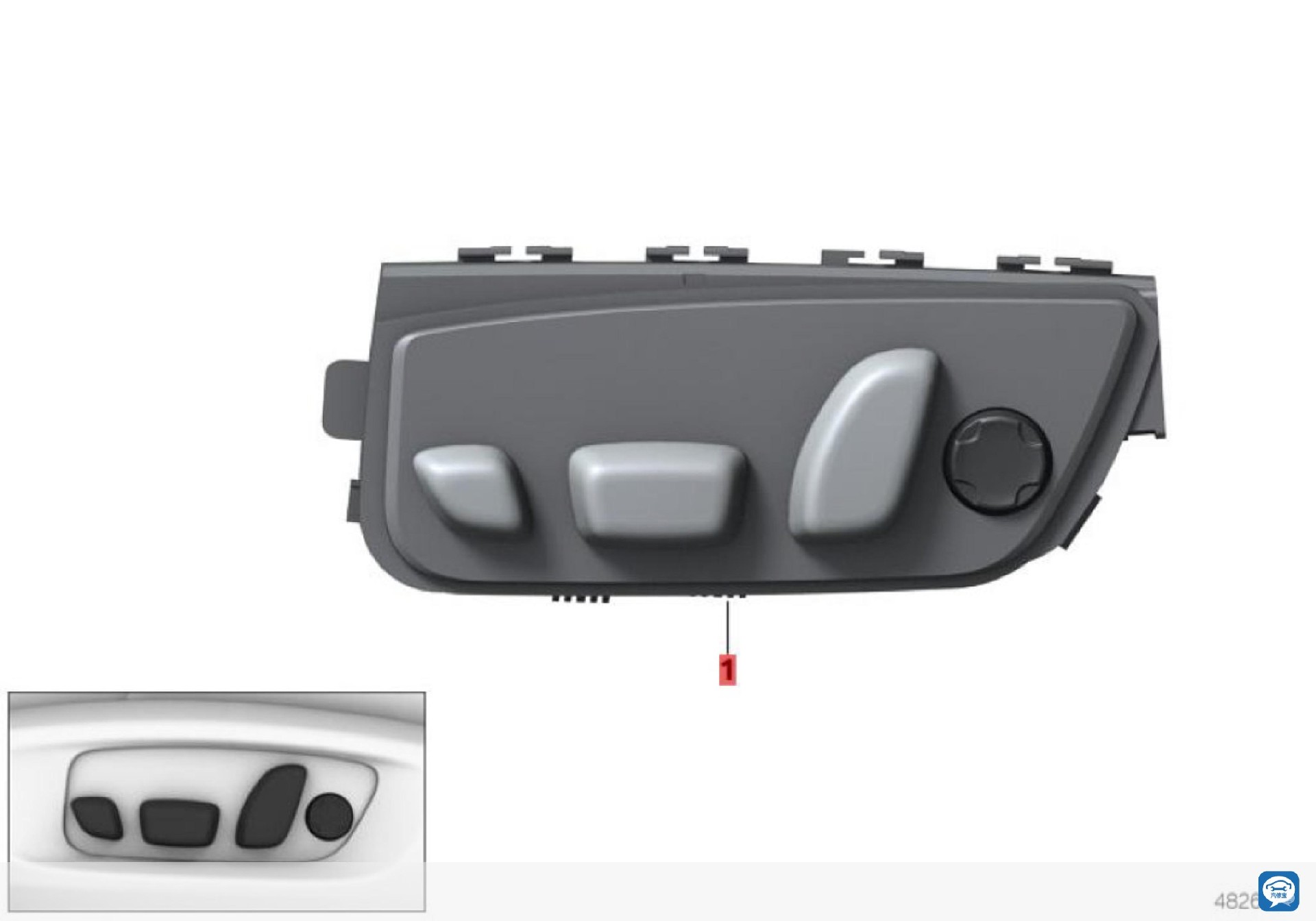 Factory Seat Switch Right Side for 4 Series Truck Part Number 1440371 35880swaa01 36770swaa01 23134230 96700-3W502 96700-3W301 56054450AA A0999050600